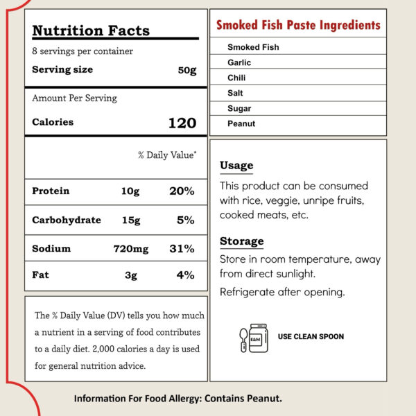 3-Smoked Fish Paste-Food KH-6 Smoked Fish Paste